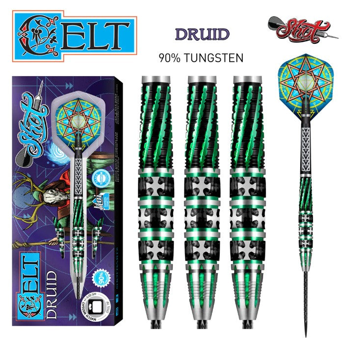 Shot - Celt Druid - 90% Tungsten - Steel Tip Dart