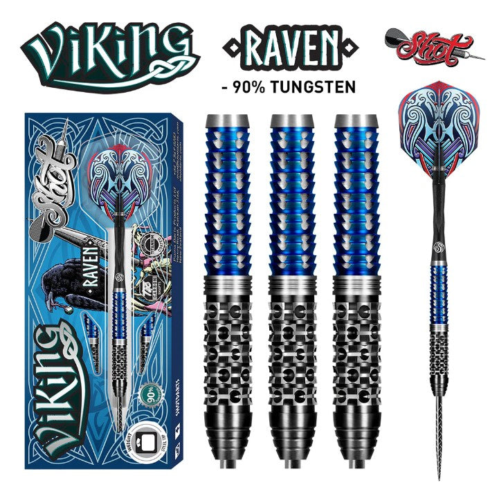 Shot - Viking Raven - 90 % Tungten - Steel Tip Darts