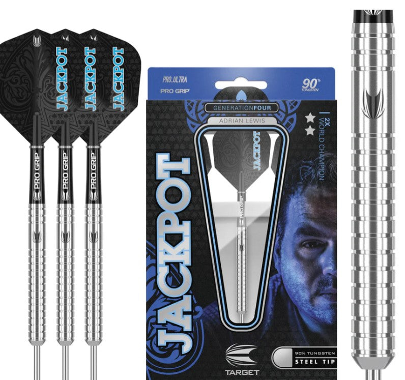 Target - Adrian 'Jackpot' Lewis - Gen 4 - Steel Point Darts - 90% Tungsten