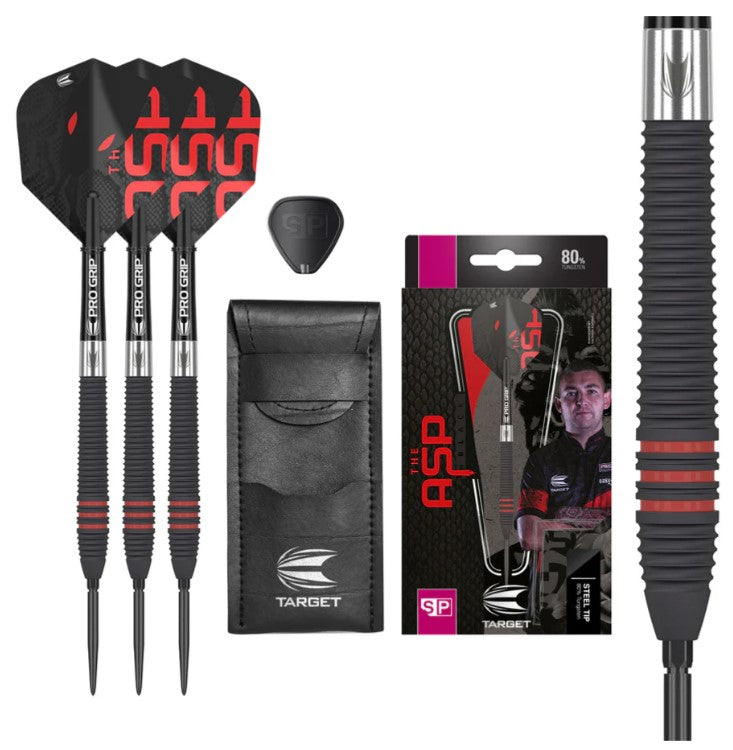 Target - Nathan Aspinall Black - Steel Tip Darts - 80% Tungsten