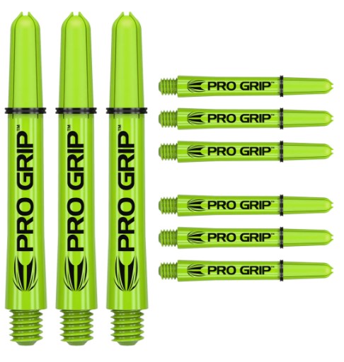 Target - Pro Grip - Stems / Shafts - Pack of 3 Sets - Lime Green