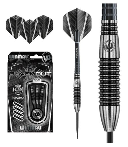 Winmau - Blackout - Steel Tip Darts - 90% Tungsten - Bomb