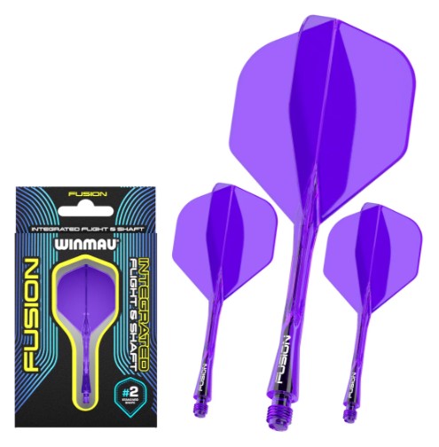 Winmau - Fusion - Intergrated Flight & Shaft - No2 - Purple