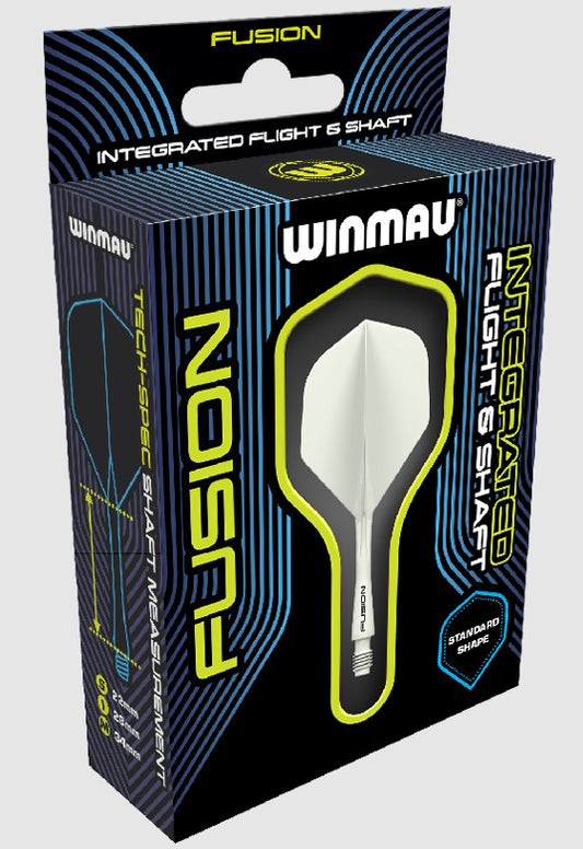 Winmau Fusion Intergrated Flight & Shaft - White