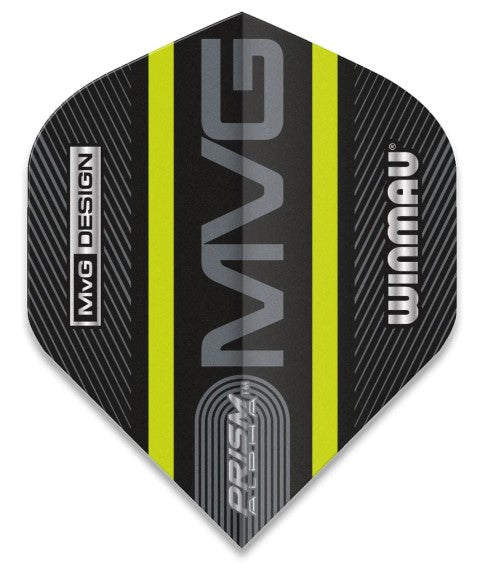 Winmau - MVG - Black & Green - Pro Series - Prism Alpha Dart Flights