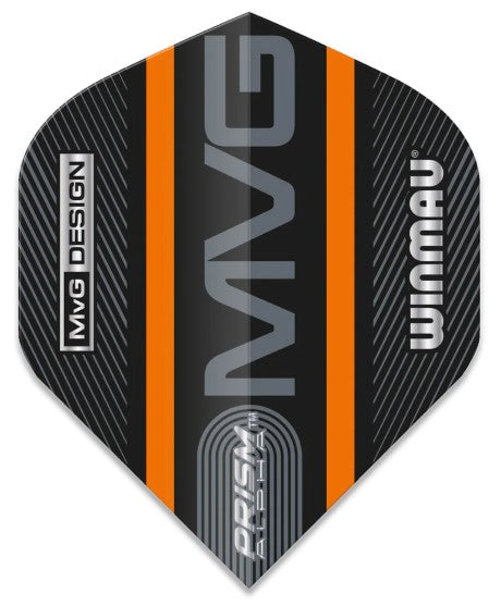 Winmau - MVG - Black & Orange - Pro Series - Prism Alpha Dart Flights