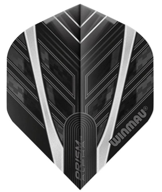 Winmau -  Prism Alpha Dart Flights - 100 Micron - Black/White