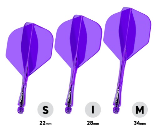 Winmau - Fusion - Intergrated Flight & Shaft - No2 - Purple