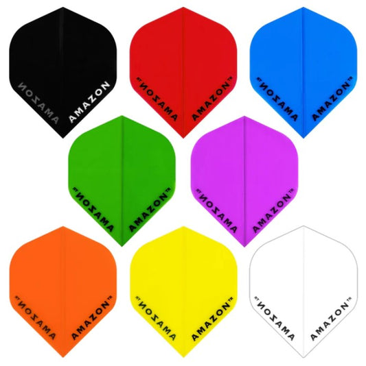 Designa Dart Flights - 100 Micron - Standard Shape - Amazon - Transparent