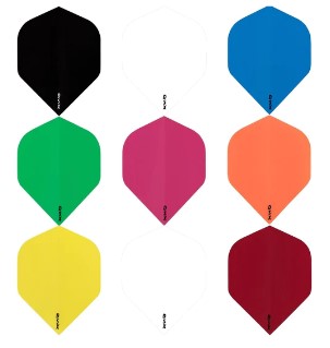 Designa Dart Flights - DSX 100 - Standard No.2 Shape - Plain