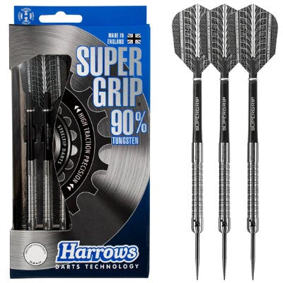 Harrows - Supergrip - Steel Tip Darts - 90% Tungsten