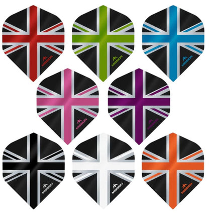 Mission Dart Flights - 100 Micron - Standard No.2 Shape - Union Jack