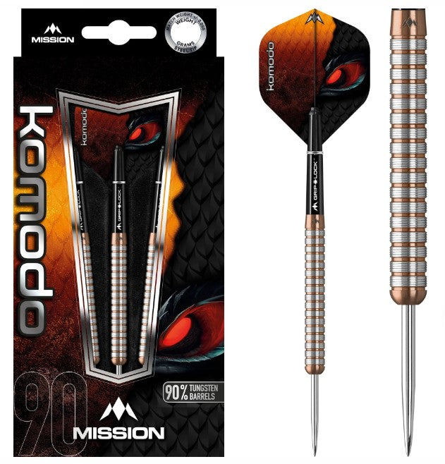 Mission - Komodo GX Darts - Steel Tip - Micro - M1 - Rose Gold