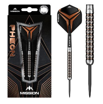 Mission - Pheon - Steel Tip Darts - Electro - Black & Bronze