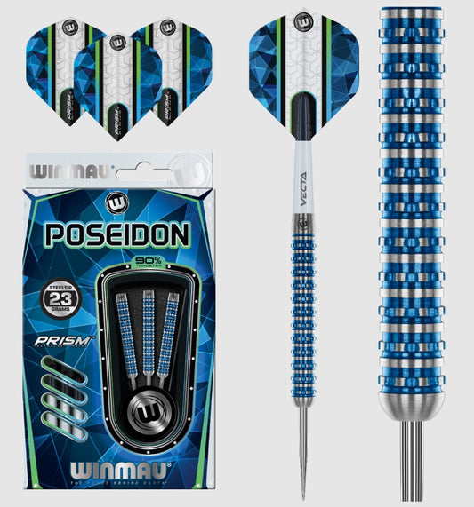 Winmau Poseidon - Steel Tip Darts - 90% Tungsten Alloy